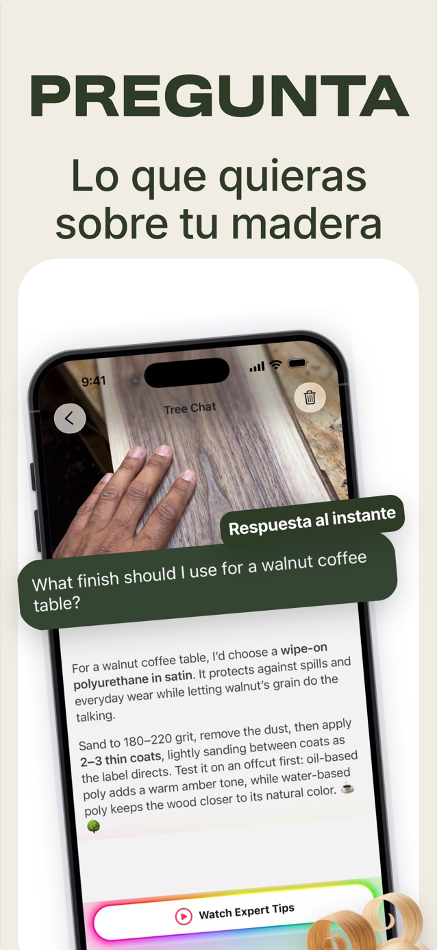 Pregunta lo que quieras sobre tu madera: Tree Chat recomienda un acabado para una mesa de nogal